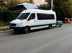 Mersedes Sprinter с прицепом